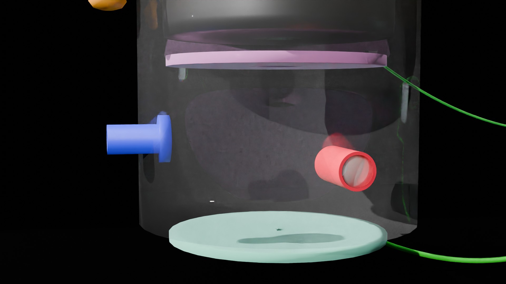 Millikan experiment render