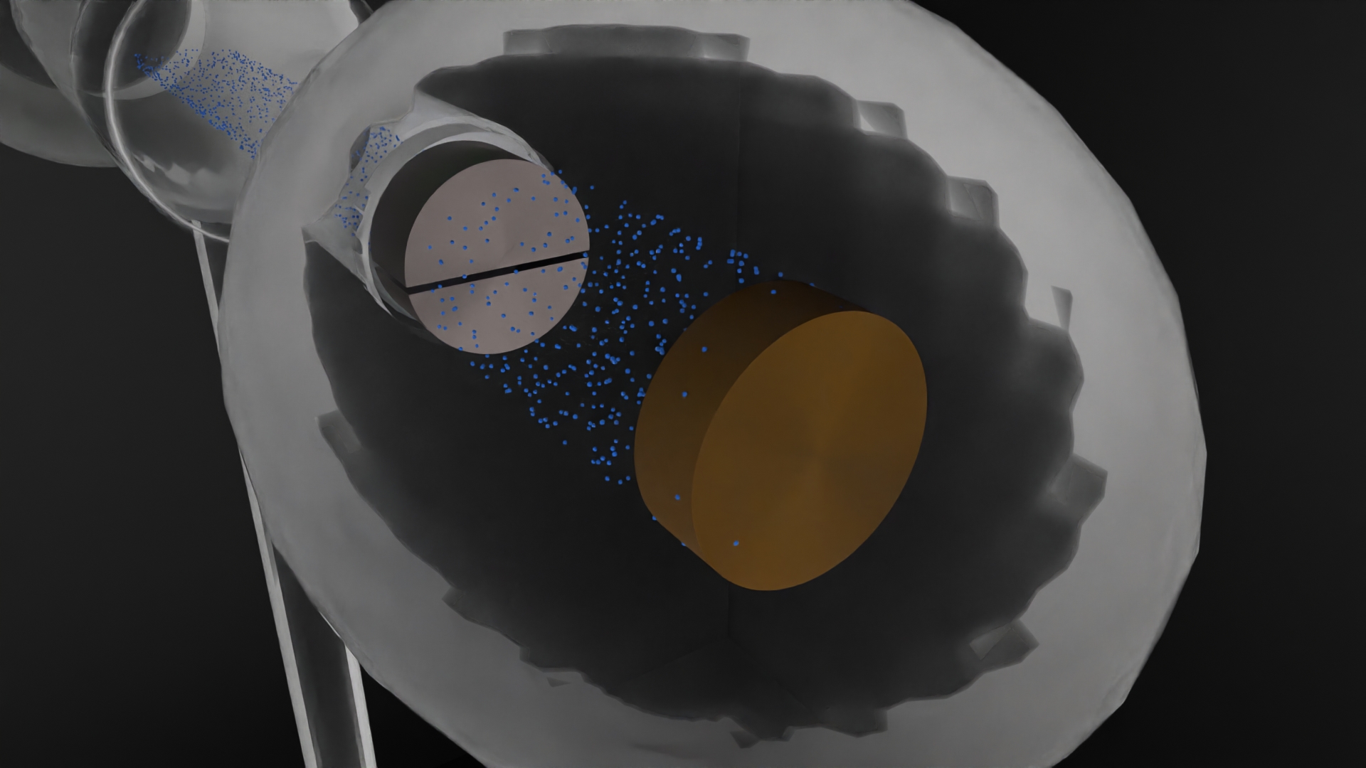 Millikan experiment render