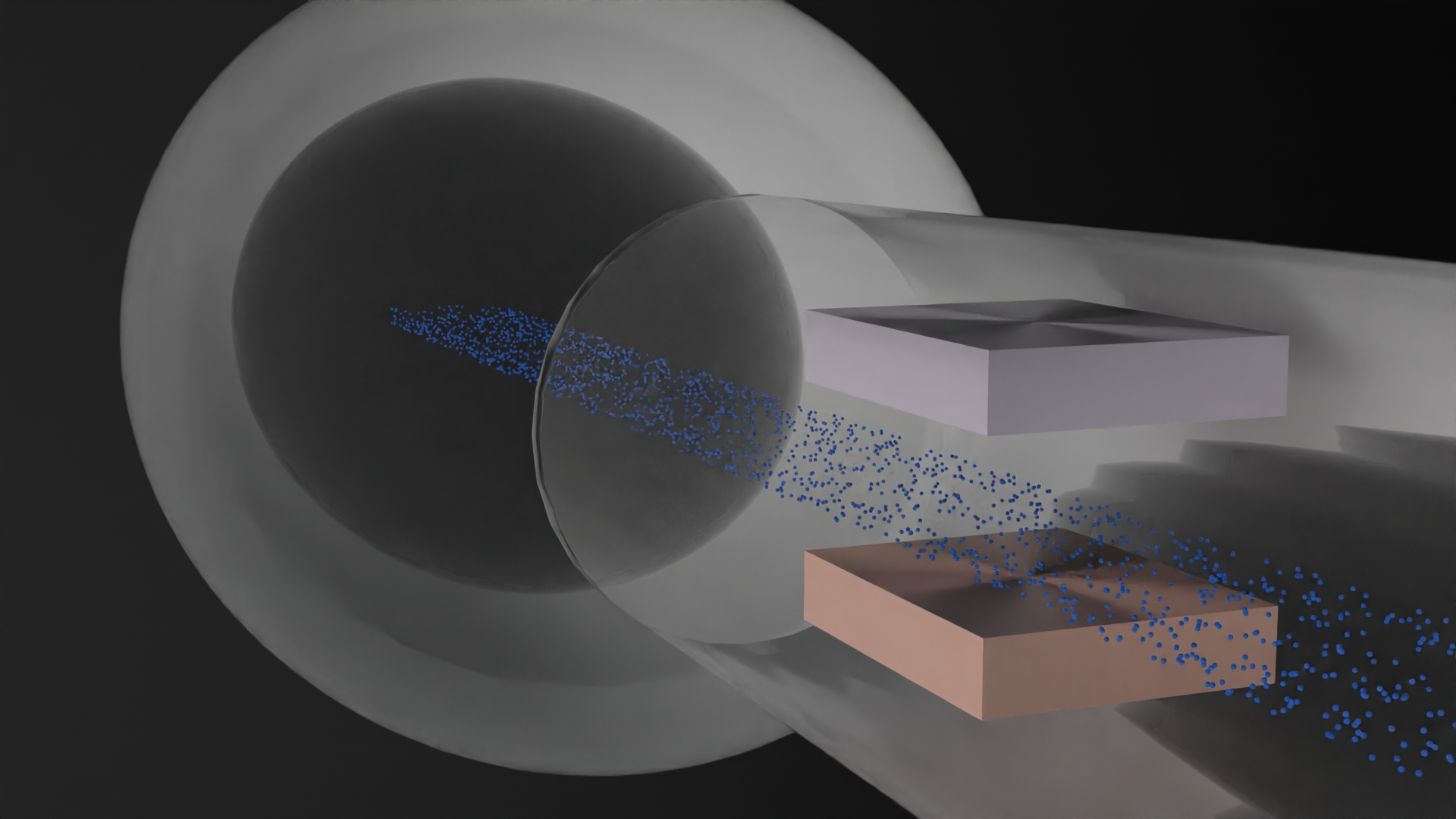 Millikan experiment render
