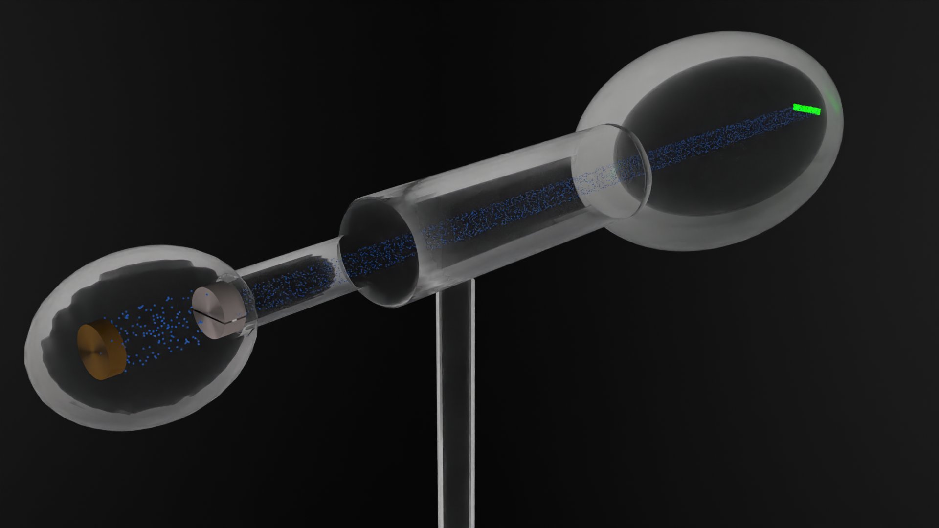 Millikan experiment render