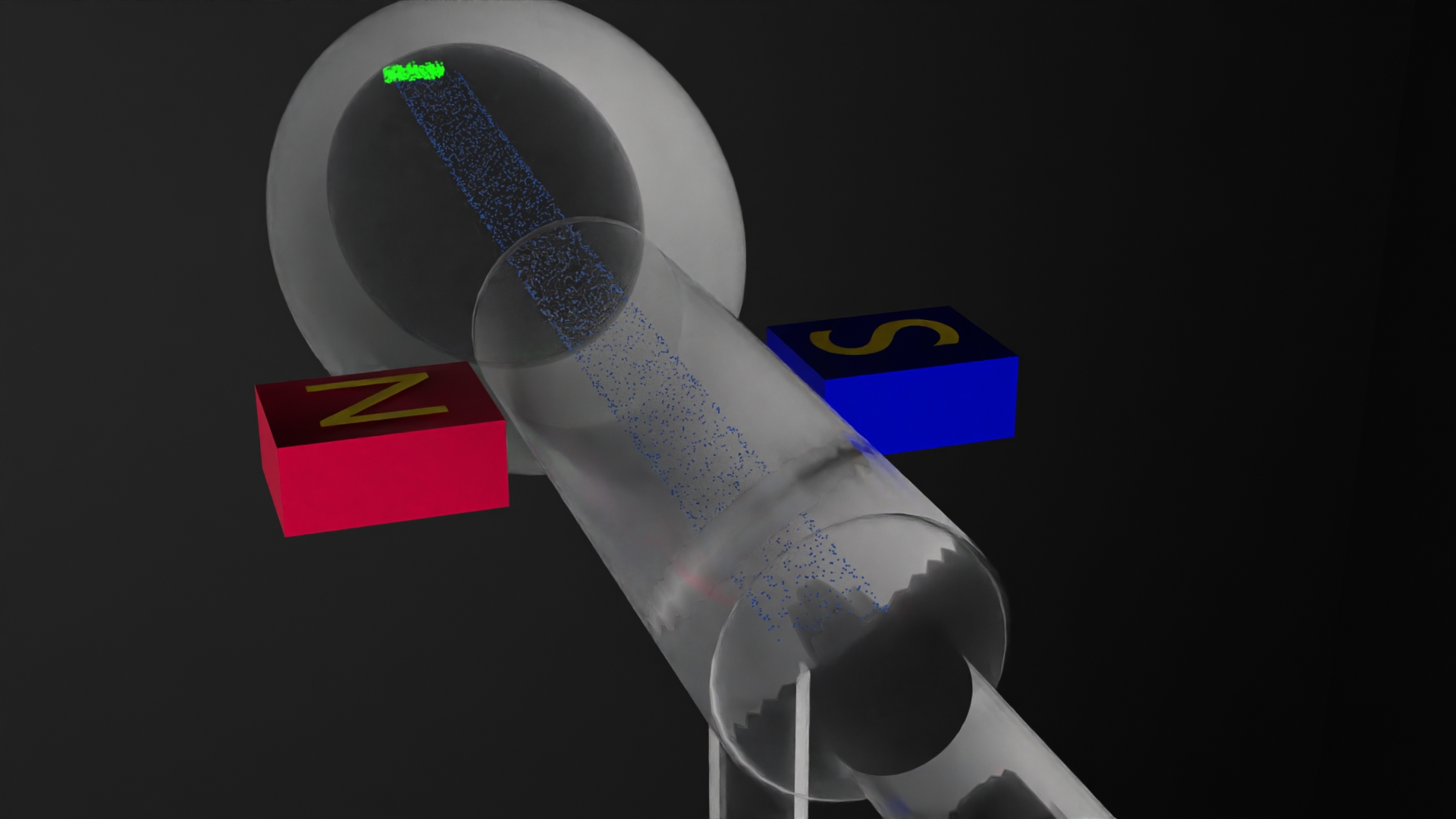 Millikan experiment render
