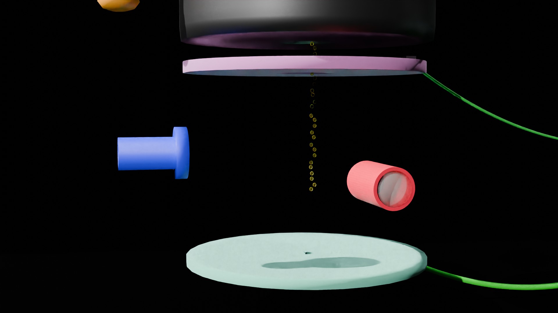 Millikan experiment render